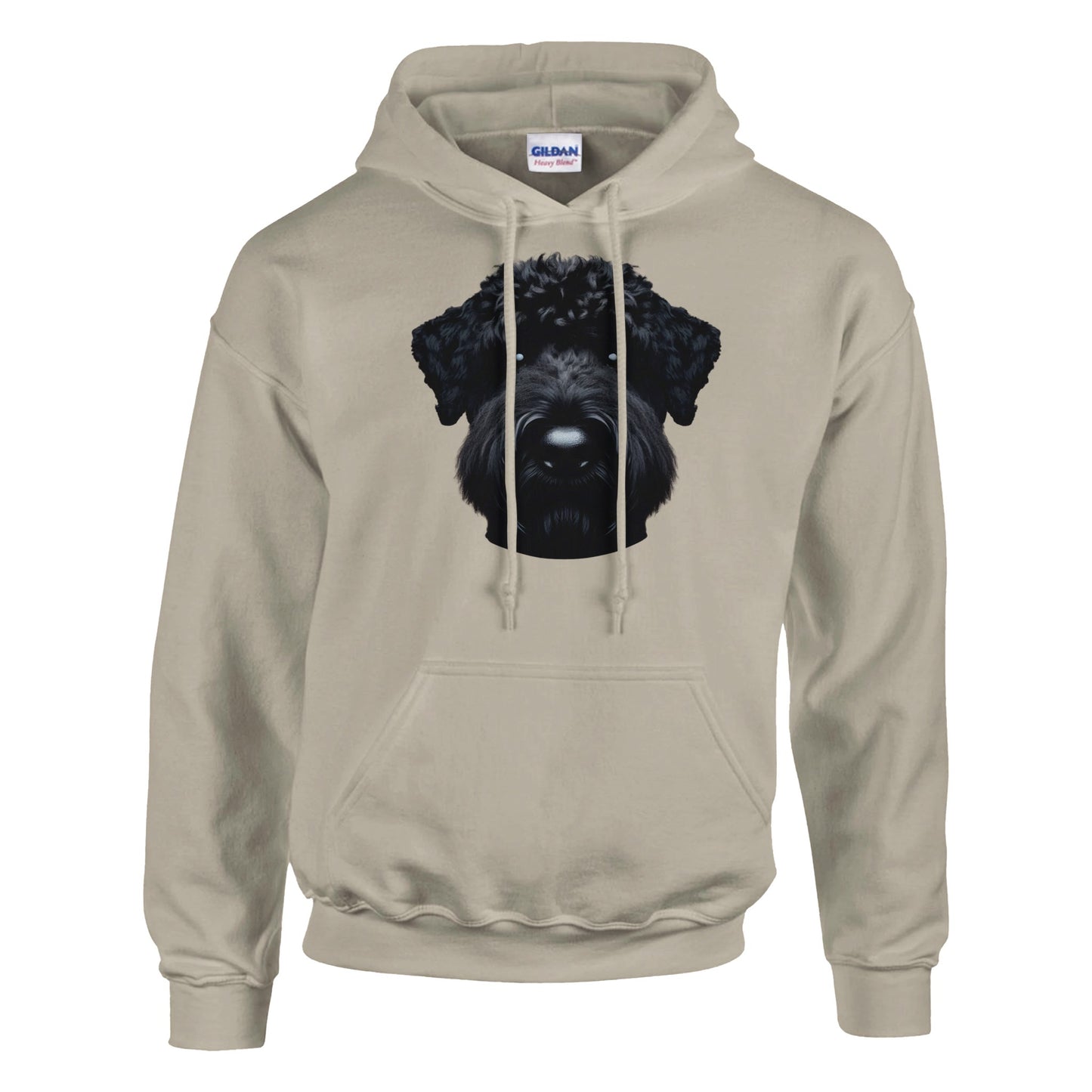 sand black russian terrier pullover hoodie