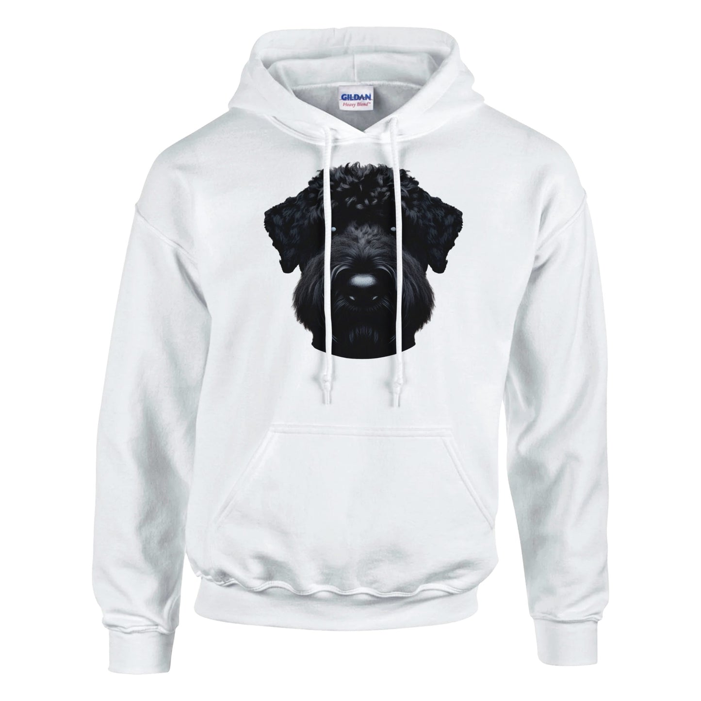 white black russian terrier pullover hoodie
