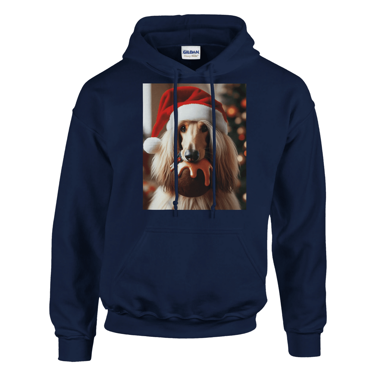 Afghan Hound Christmas Pullover Hoodie - Petselfie