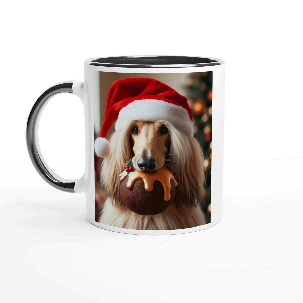 Afghan Hound White Mug with Colour Inside - Petselfie