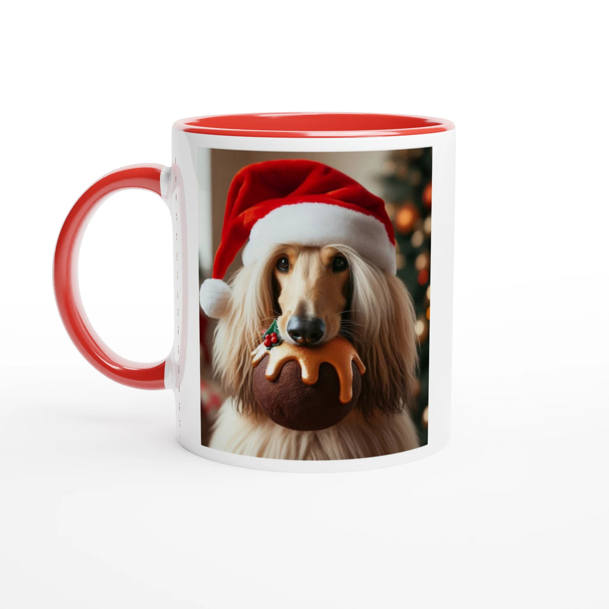 Afghan Hound White Mug with Colour Inside - Petselfie