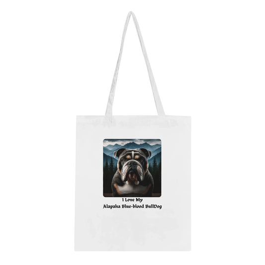 Alapaha Blue - blood BullDog Tote Bag - PetSelfie - Petselfie