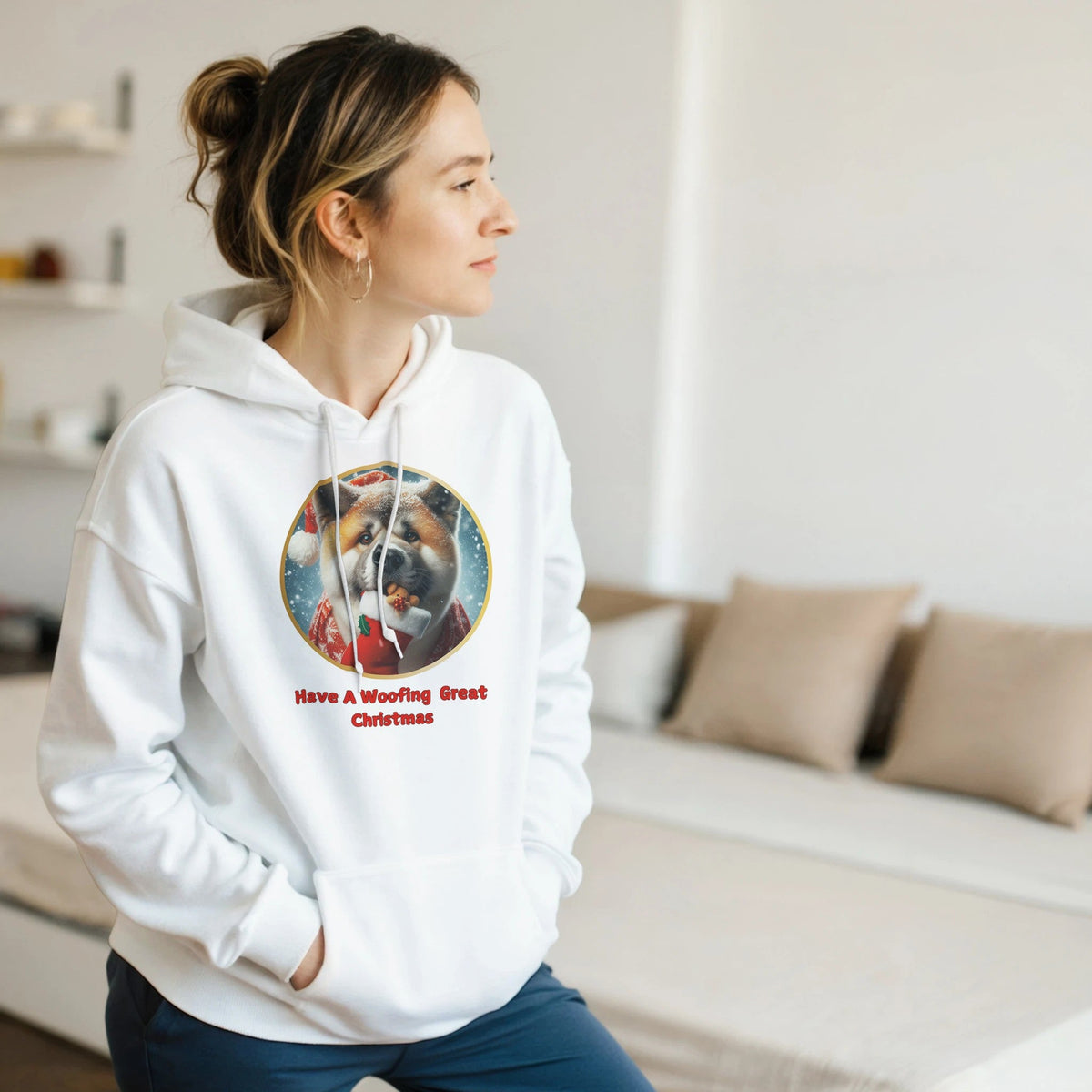 American Akita Christmas Hoodie - Petselfie