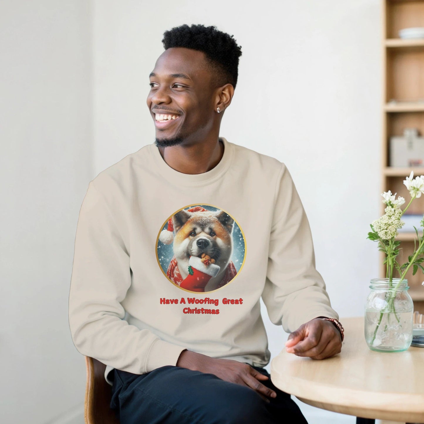 American Akita Christmas Sweatshirt - Petselfie