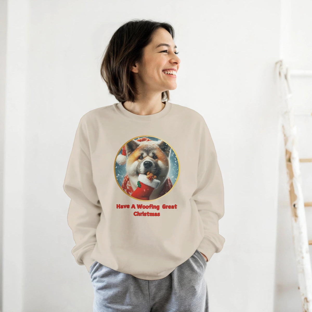 American Akita Christmas Sweatshirt - Petselfie