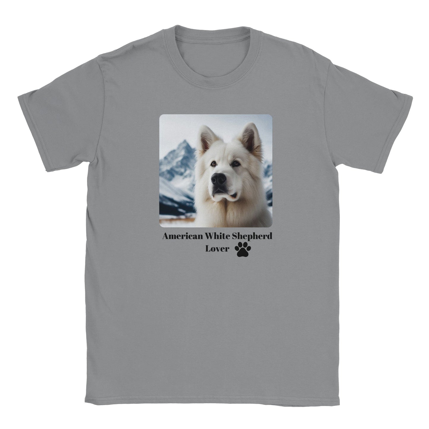 American White Shepherd T-Shirt - PetSelfie - Petselfie