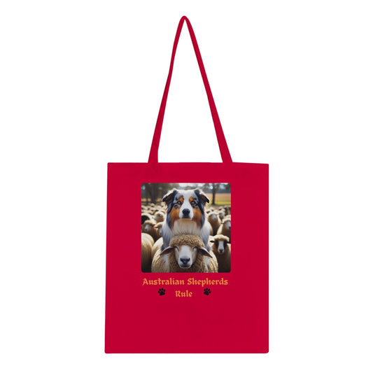 Australian Shepherd dog Tote - PetSelfie - Petselfie