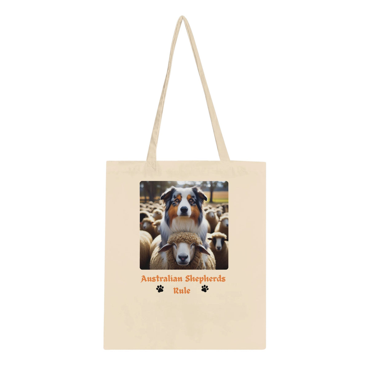 Australian Shepherd dog Tote - PetSelfie - Petselfie