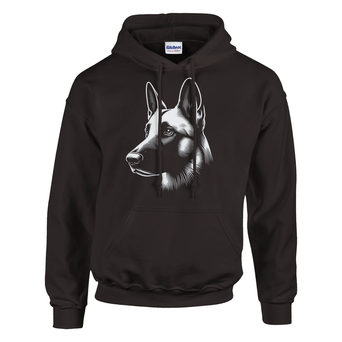 Belgian Malinois Silhouette Hoodie - Petselfie