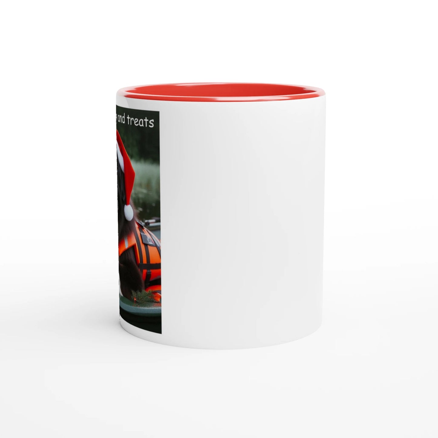 Bernese Mountain Dog Christmas Mug with Colour Inside - Petselfie