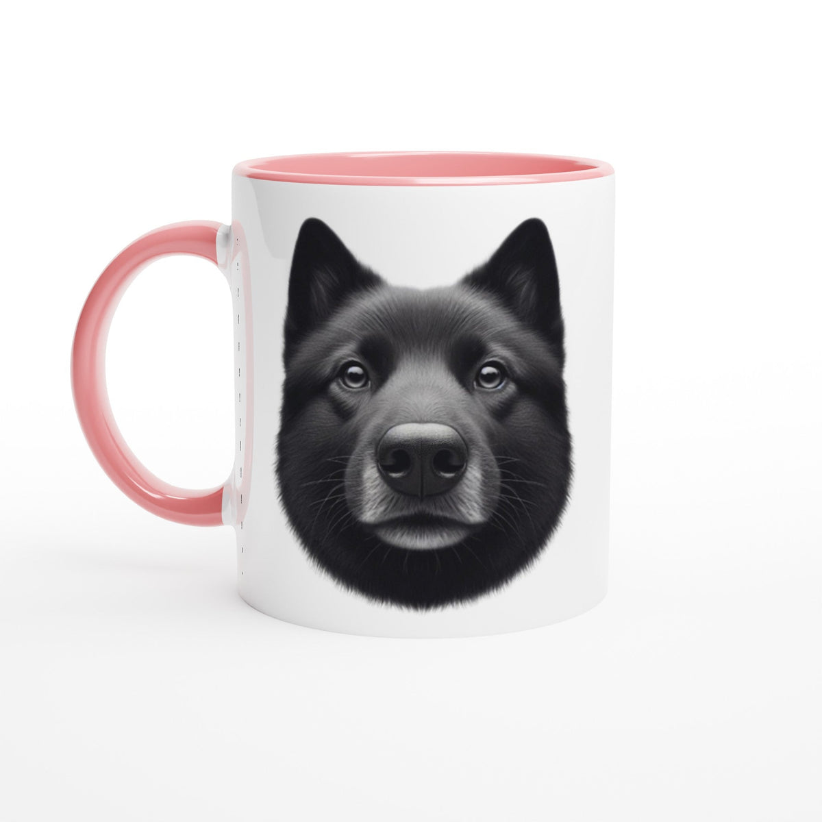 Black Norwegian Elkhound Ceramic Mug - PetSelfie - Petselfie