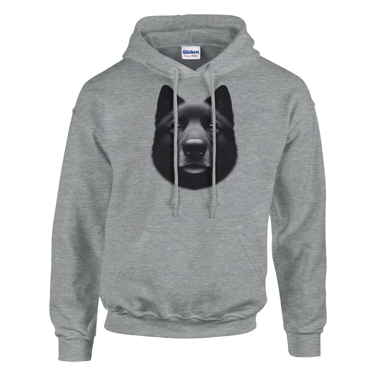 Black Norwegian Elkhound Classic Unisex Pullover Hoodie - PetSelfie - Petselfie