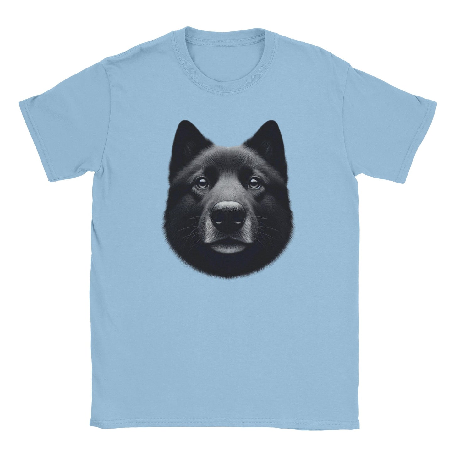 Black Norwegian Elkhound Dog T-Shirt - PetSelfie - Petselfie