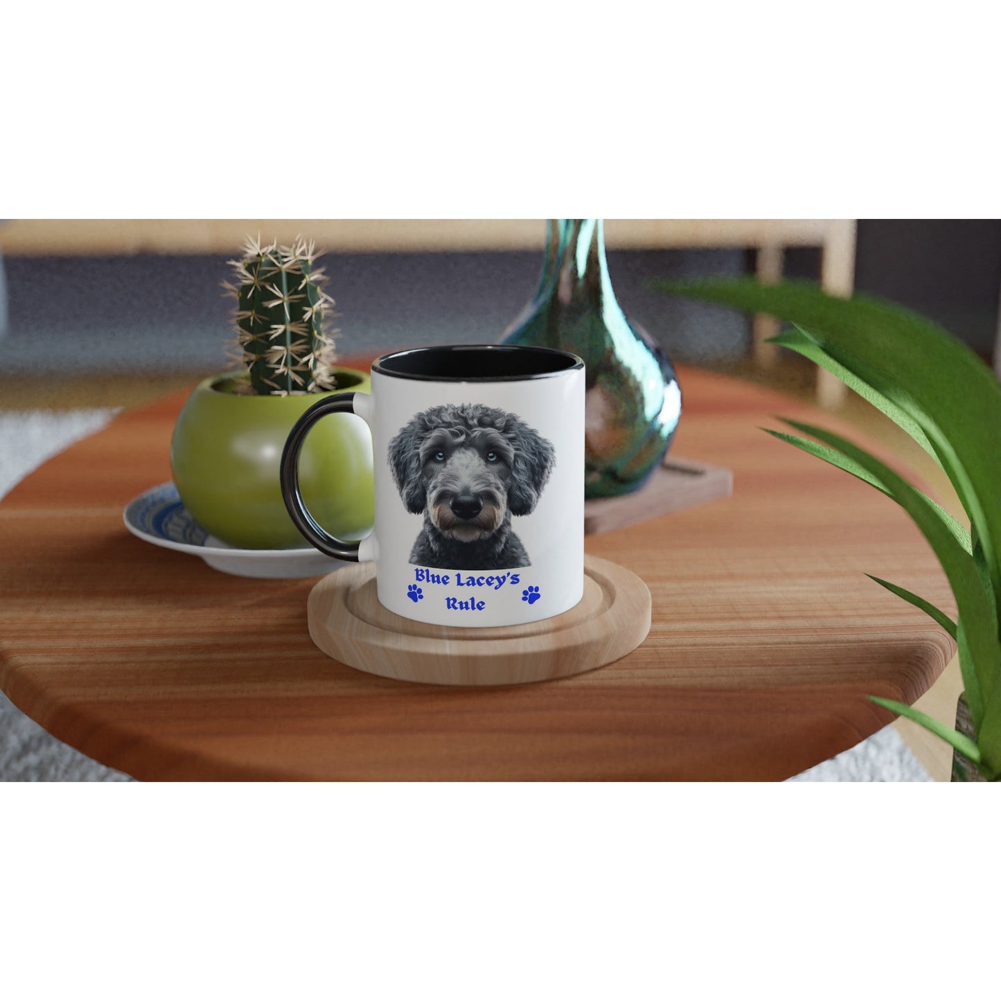 Blue Lacey Dog Mug - PetSelfie - Petselfie