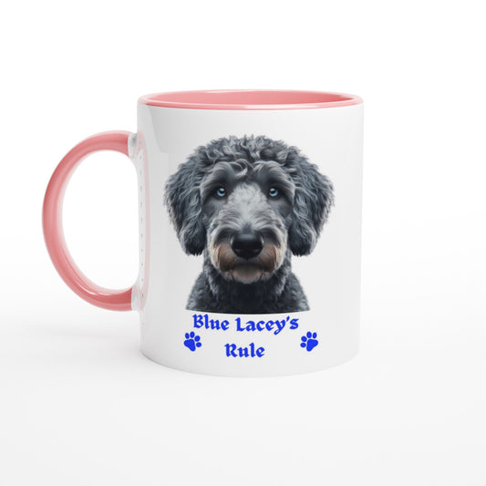 Blue Lacey Dog Mug - PetSelfie - Petselfie