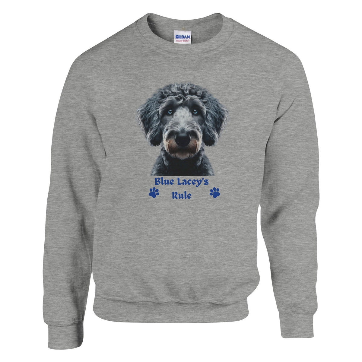 Blue Lacey Dog Sweatshirt - PetSelfie - Petselfie