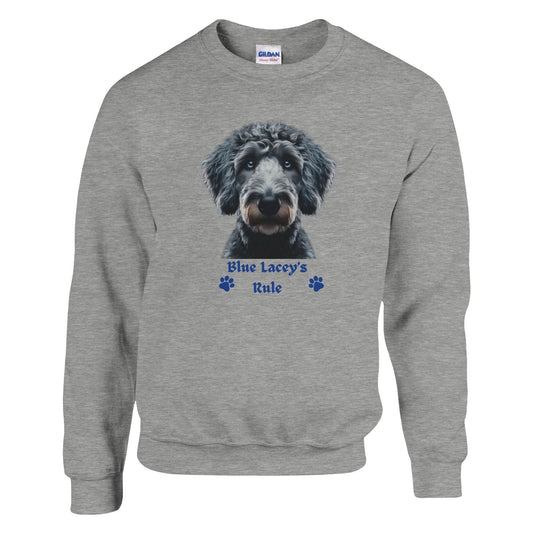 Blue Lacey Dog Sweatshirt - PetSelfie - Petselfie