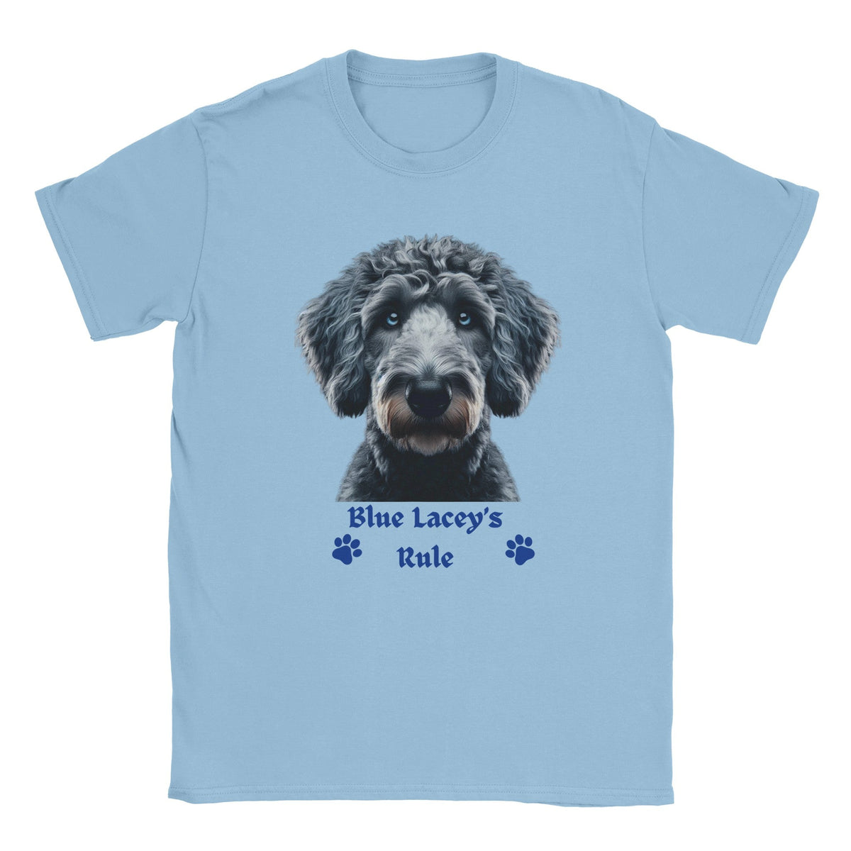 Blue Lacey Dog T-shirt - PetSelfie - Petselfie