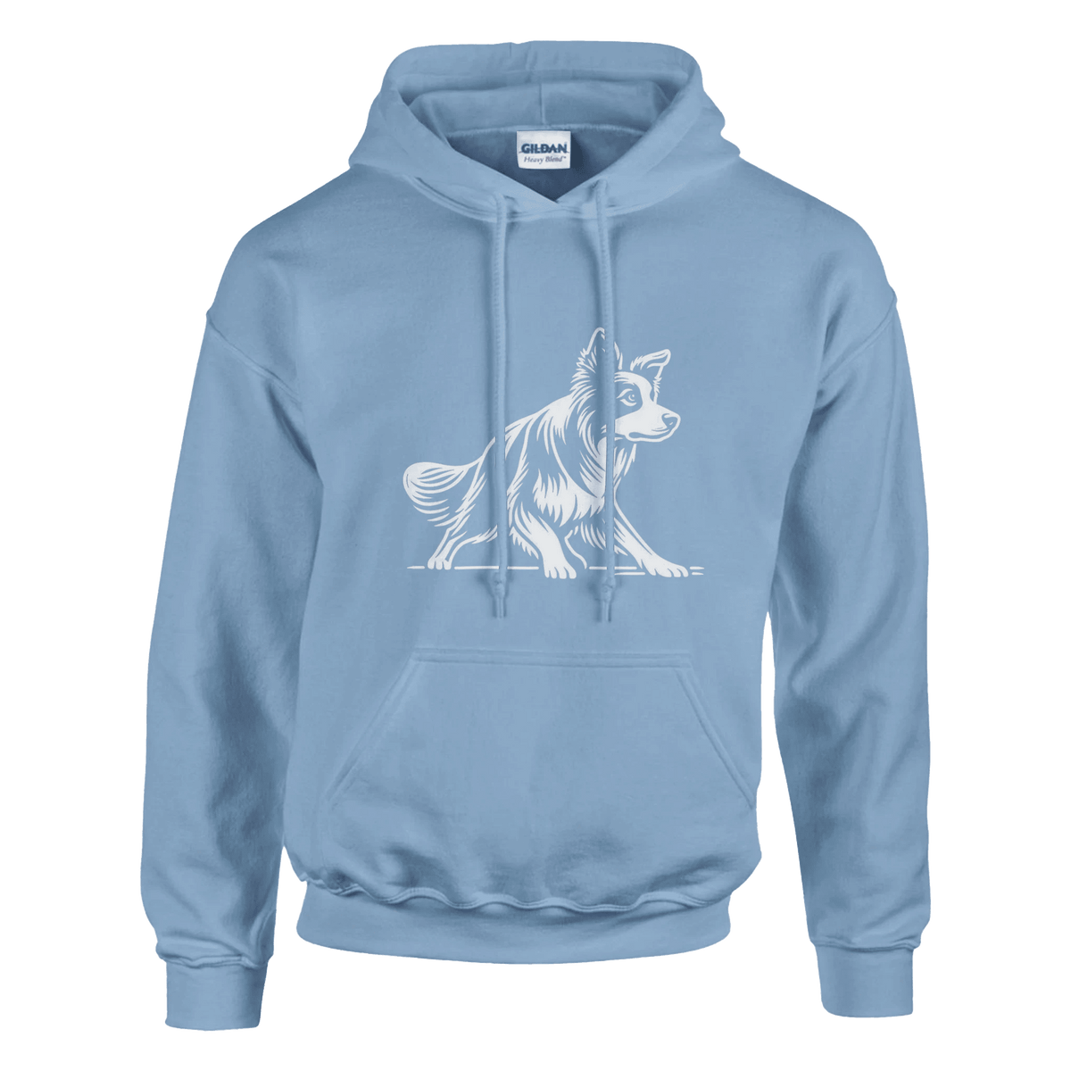 Border Collie Silhouette Pullover Hoodie - Petselfie
