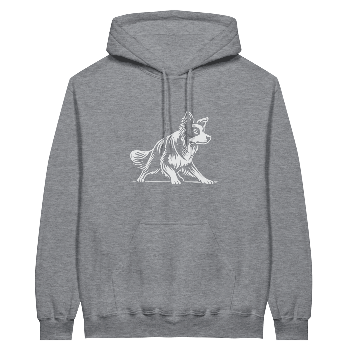 Border Collie Silhouette Pullover Hoodie - Petselfie