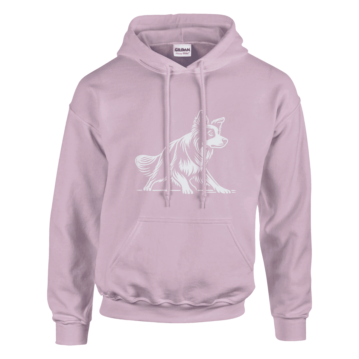Border Collie Silhouette Pullover Hoodie - Petselfie