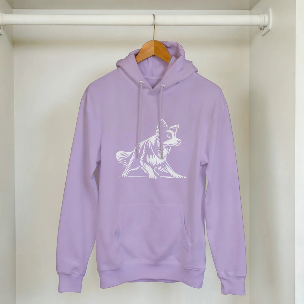 Border Collie Silhouette Pullover Hoodie - Petselfie