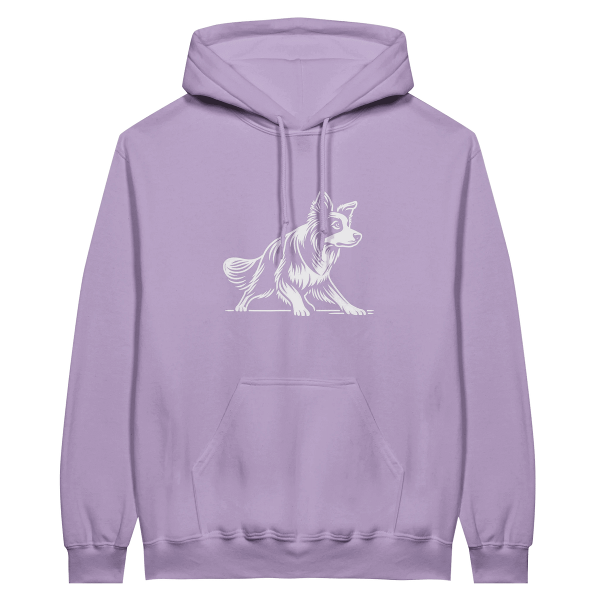 Border Collie Silhouette Pullover Hoodie - Petselfie