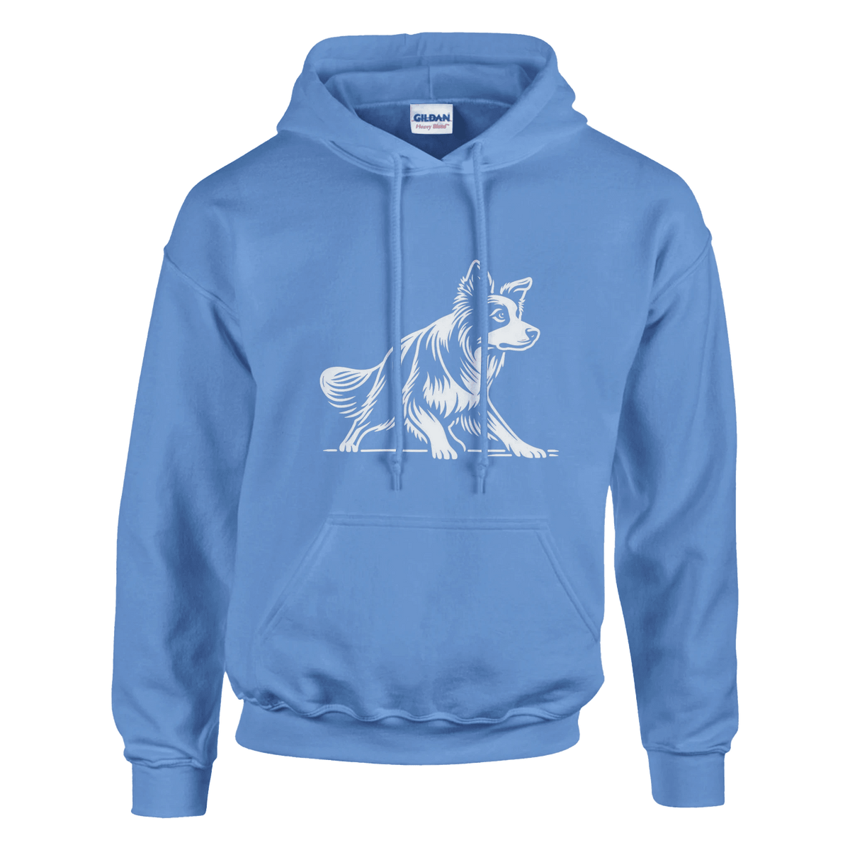 Border Collie Silhouette Pullover Hoodie - Petselfie