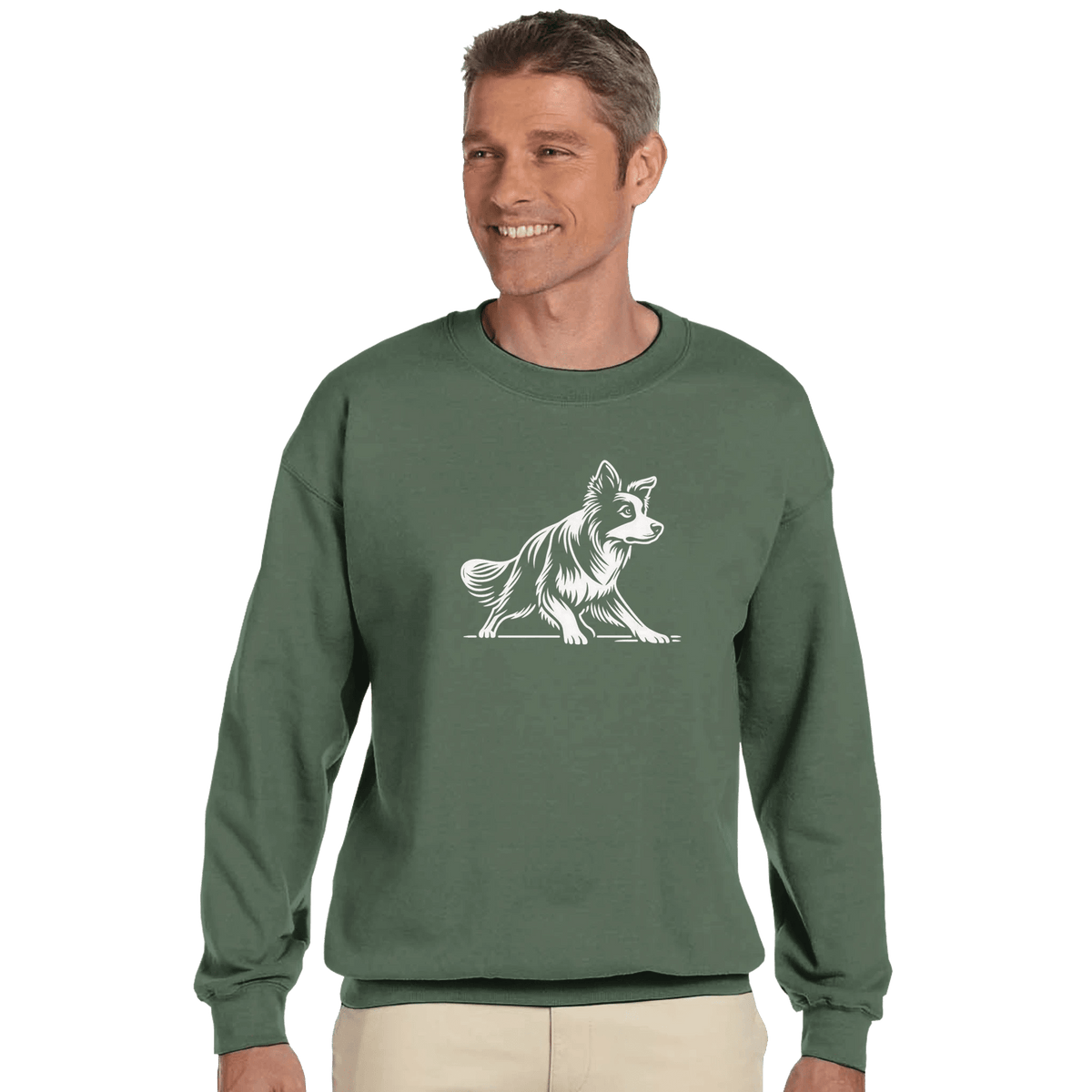 Border Collie Silhouette Sweatshirt - Petselfie