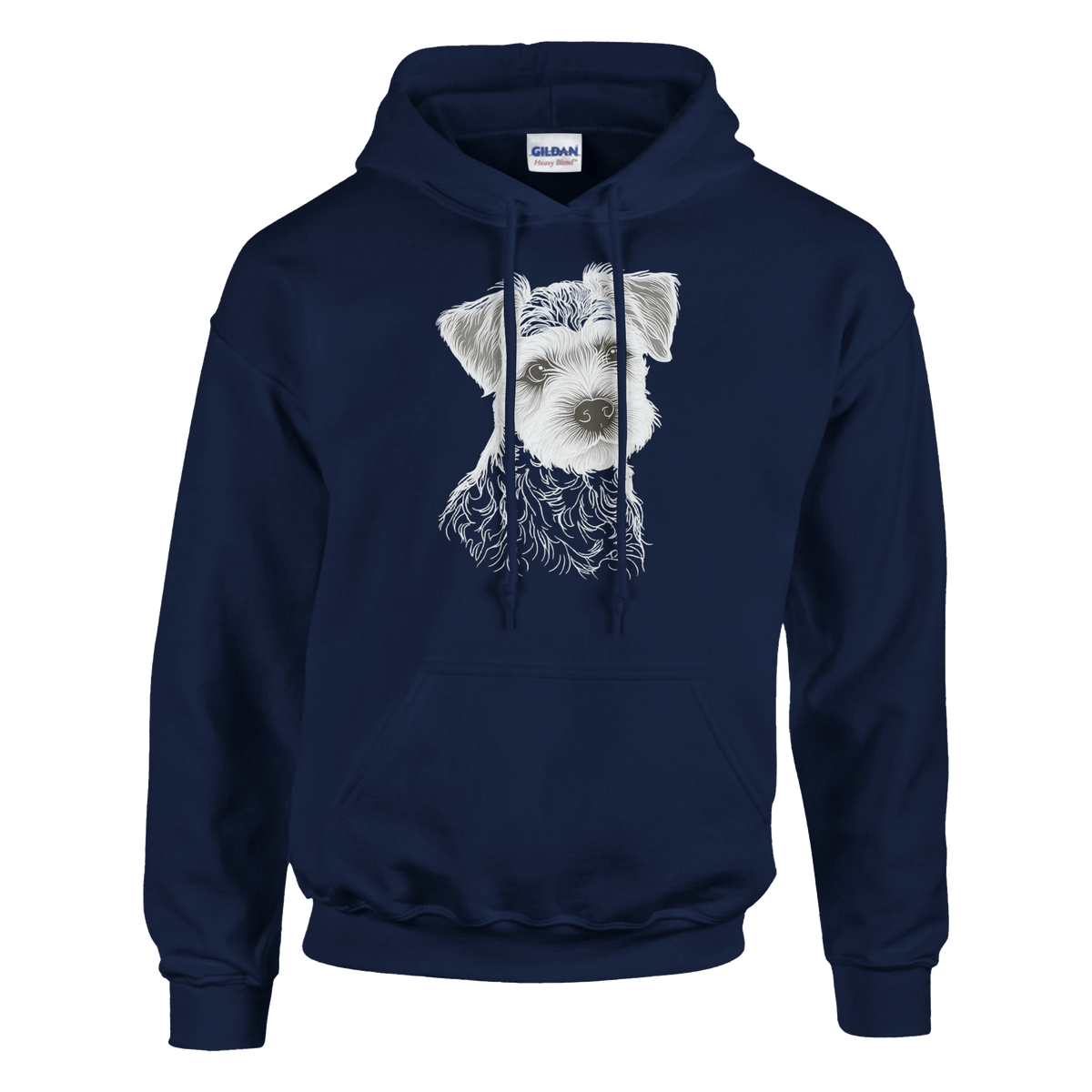 Border Terrier Silhouette Pullover Hoodie - Petselfie