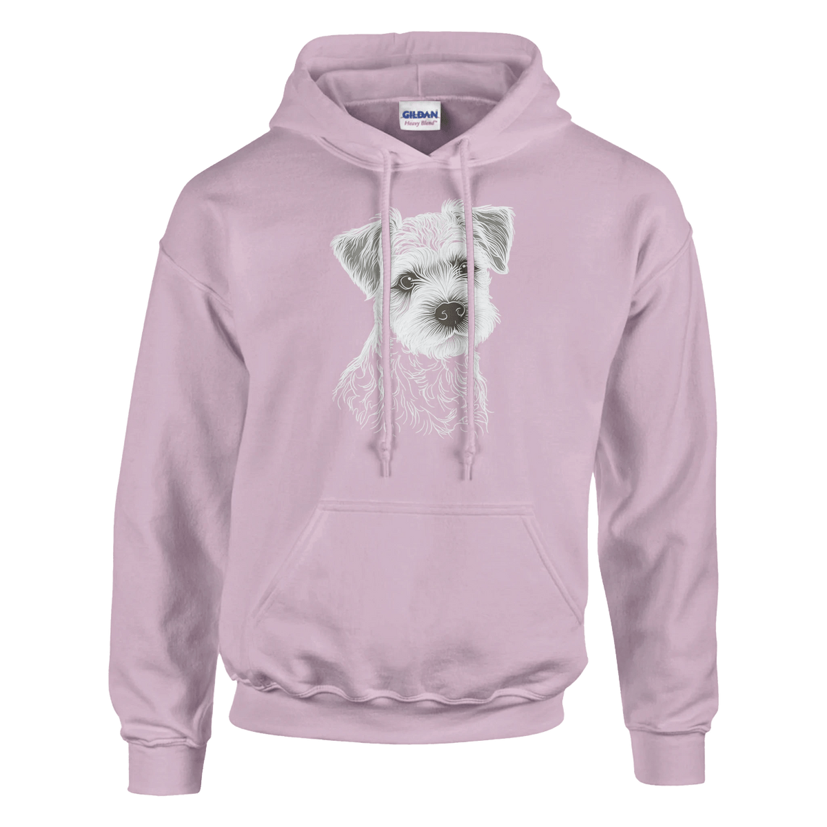 Border Terrier Silhouette Pullover Hoodie - Petselfie