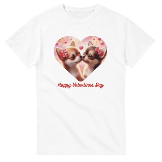 Chihuahuas Kissing Valentine T-shirt - Petselfie