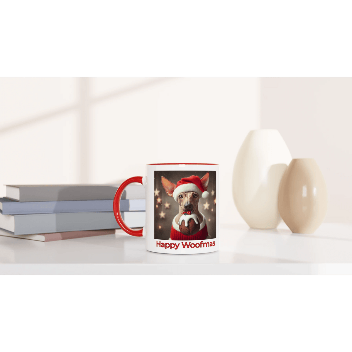 Chinese hairless crested Mug with Colour Inside - Petselfie