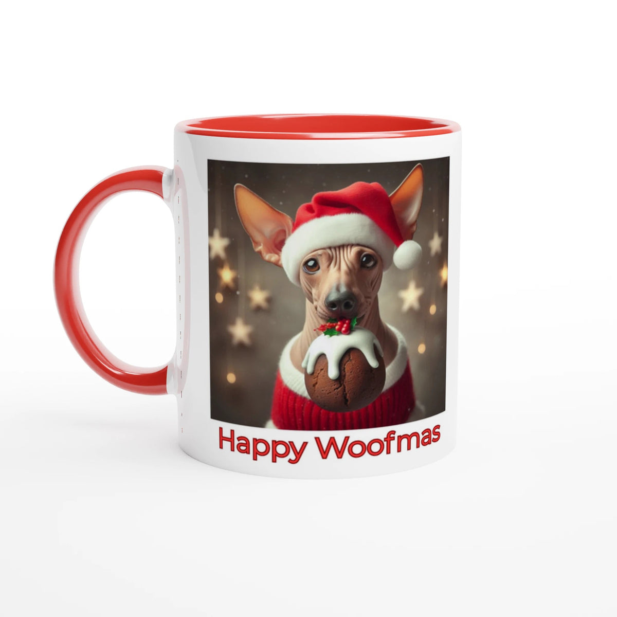 Chinese hairless crested Mug with Colour Inside - Petselfie