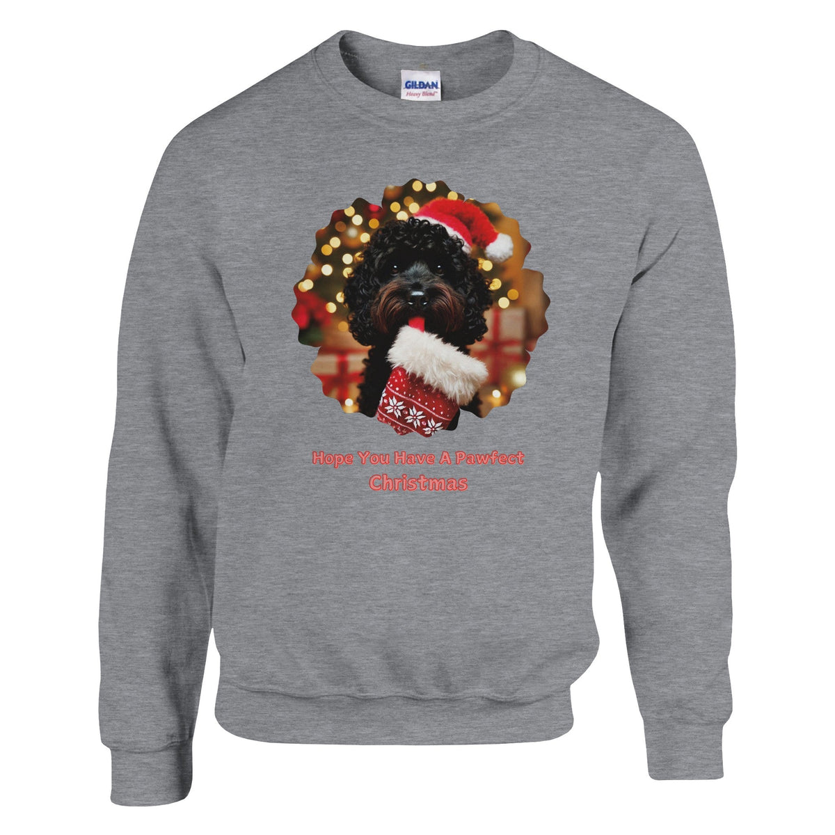 Cockapoo Black Christmas Sweatshirt - Petselfie