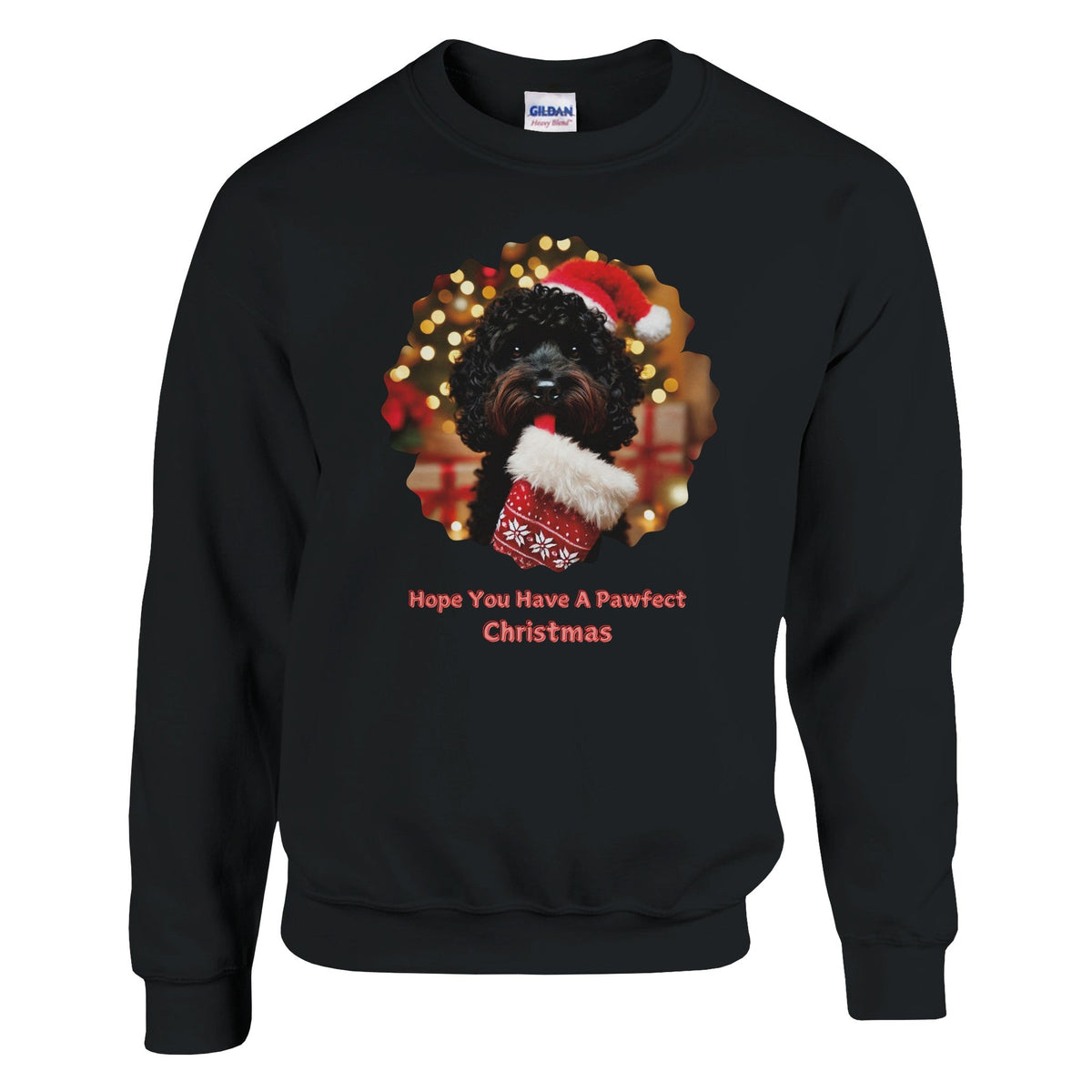 Cockapoo Black Christmas Sweatshirt - Petselfie
