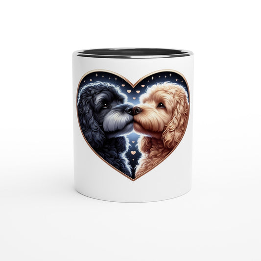 Cockapoo Kissing Valentine Mug - Petselfie