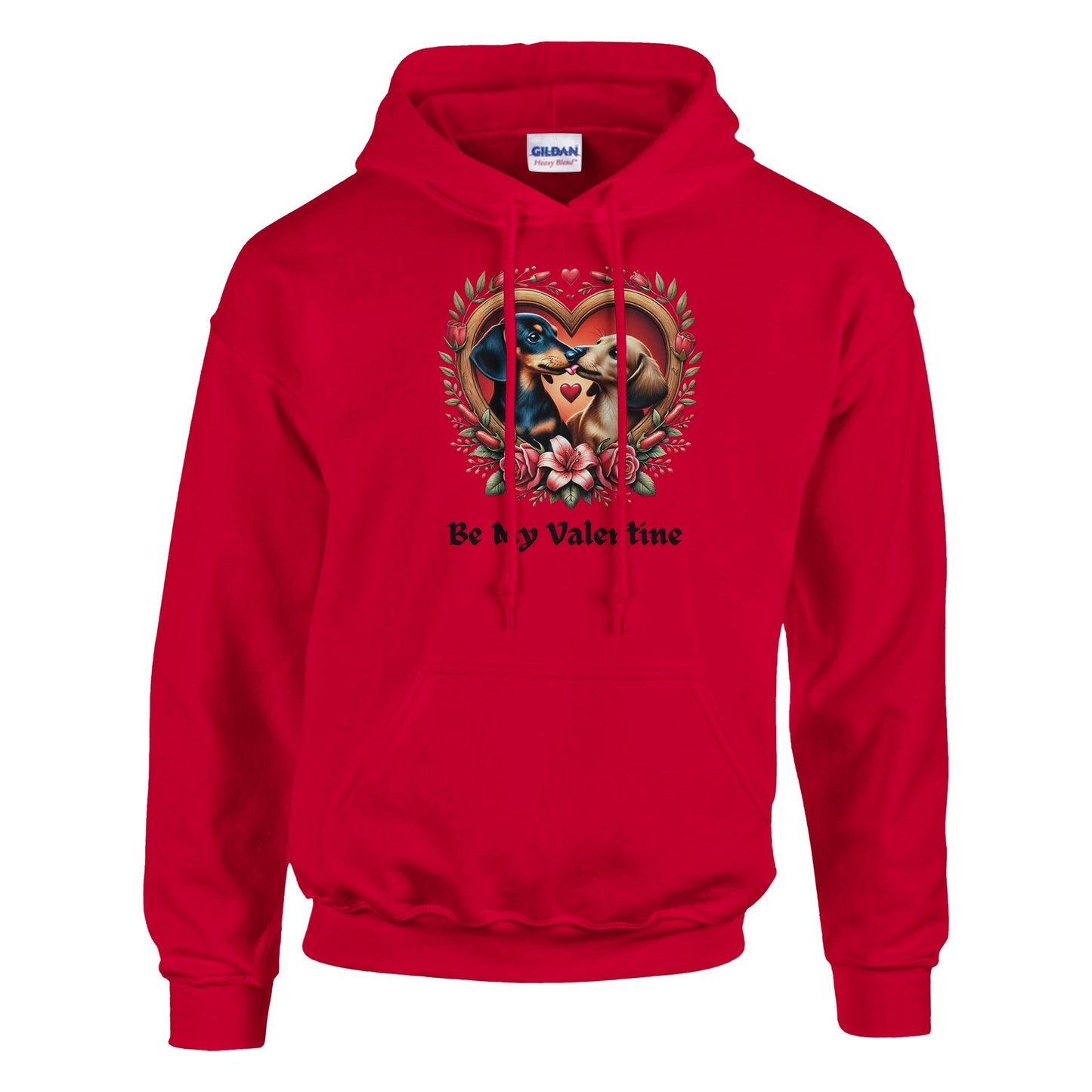 Dachshunds Kissing Valentine Hoodie - Petselfie