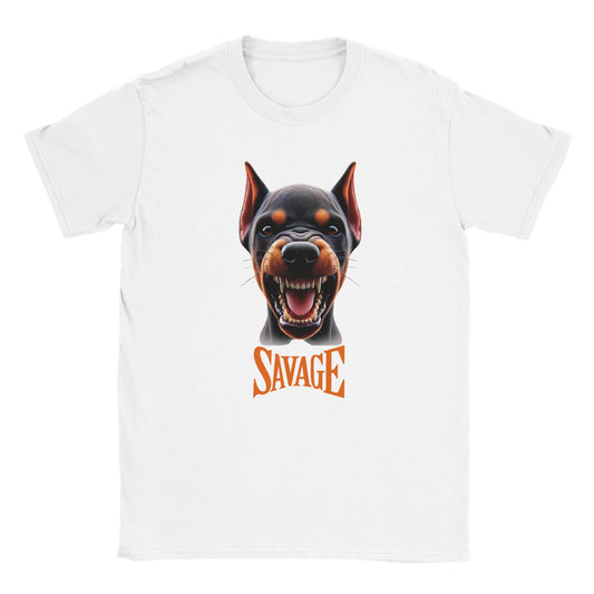 Doberman Puppy SAVAGE T-shirt - Petselfie