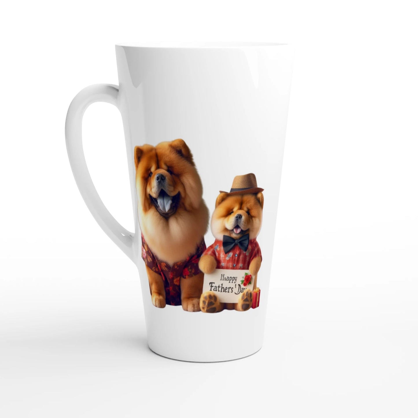 Fathers Day Chow chow Latte Mug - Petselfie