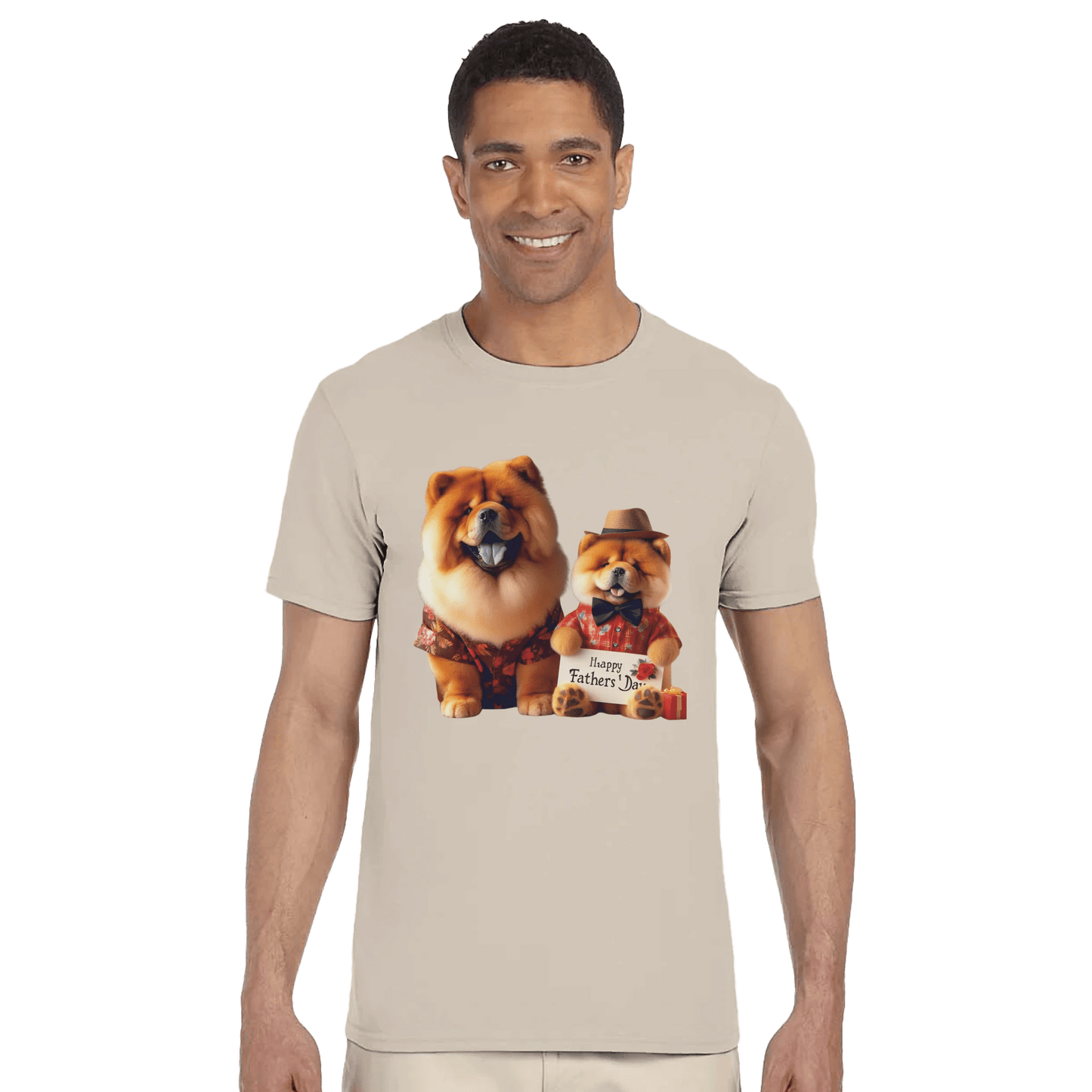 Fathers Day Chow Chow T-shirt - Petselfie