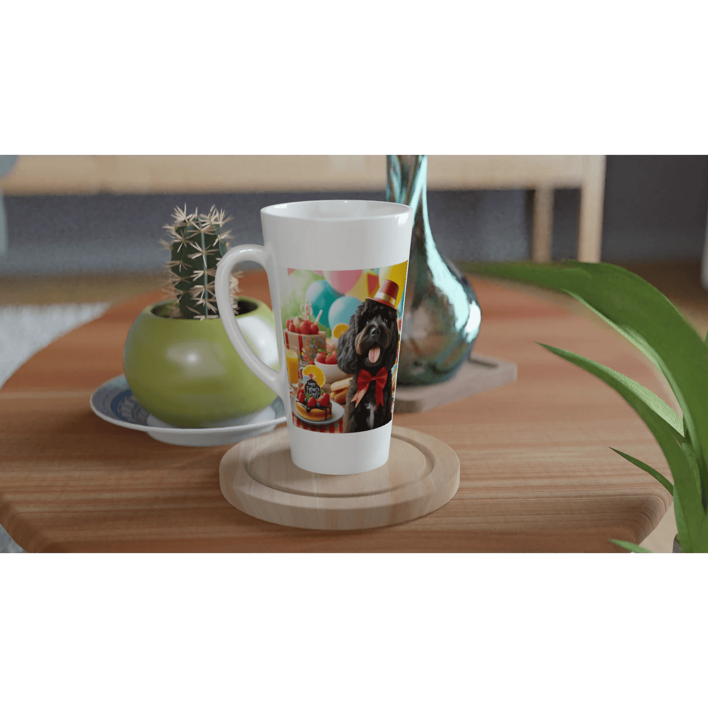 Fathers day cockapoo Latte Mug - Petselfie