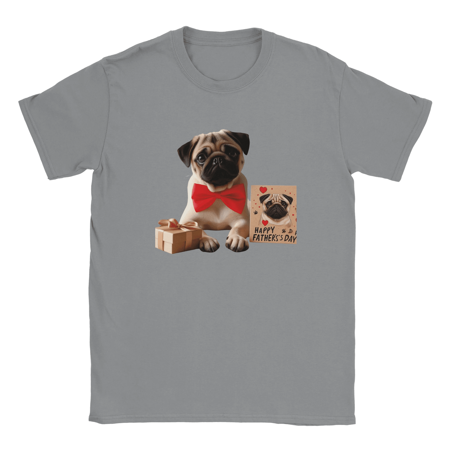 Fathers Day Pug T-shirt - Petselfie