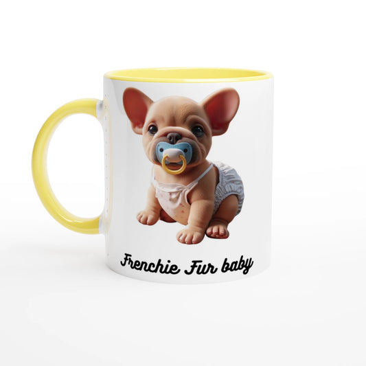 Frenchie Fur Baby Coloured Mug - PetSelfie - Petselfie
