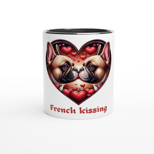 Frenchies French Kissing Valentine Mug - Petselfie