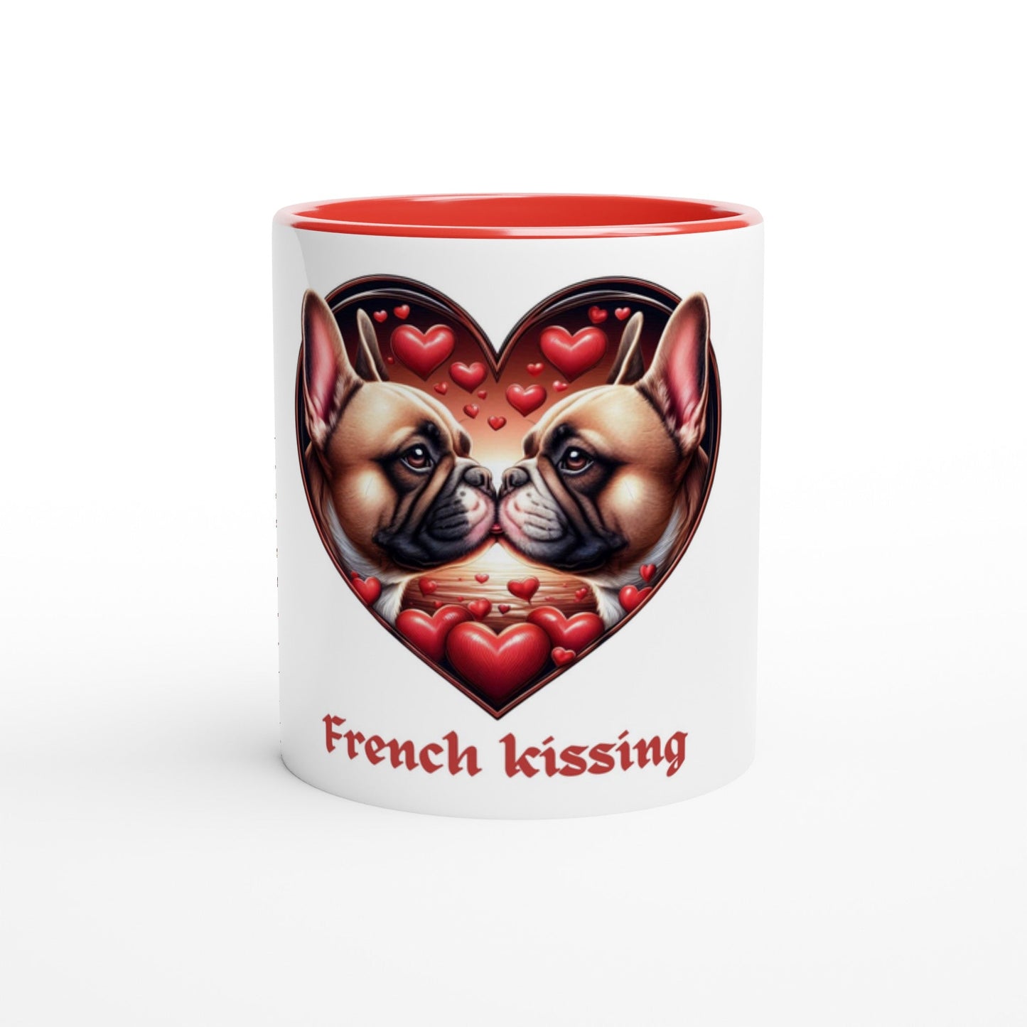 Frenchies French Kissing Valentine Mug - Petselfie