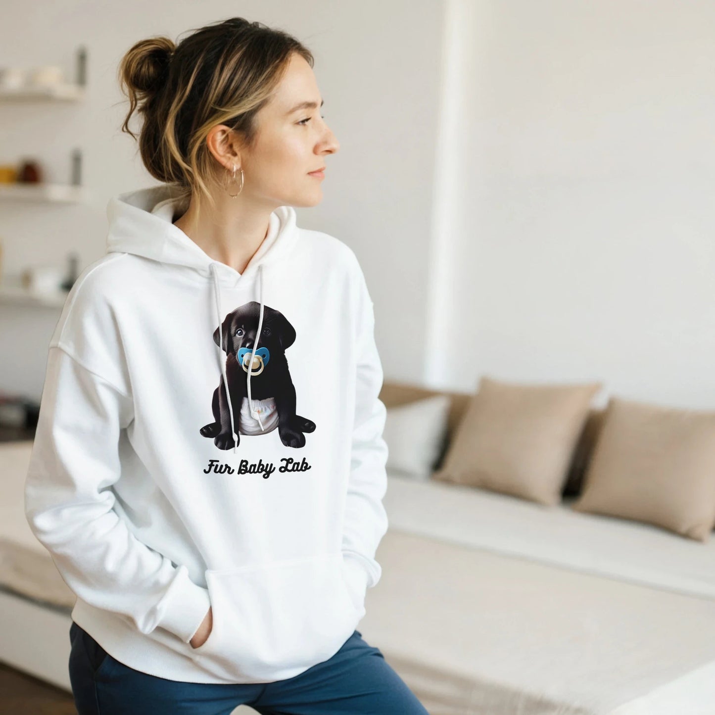 Fur Baby Black Labrador Hoodie - Petselfie