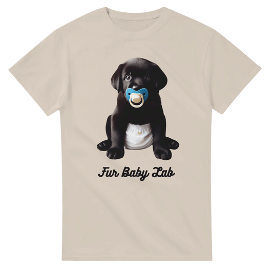 Fur Baby Black Labrador Puppy T-shirt - Petselfie