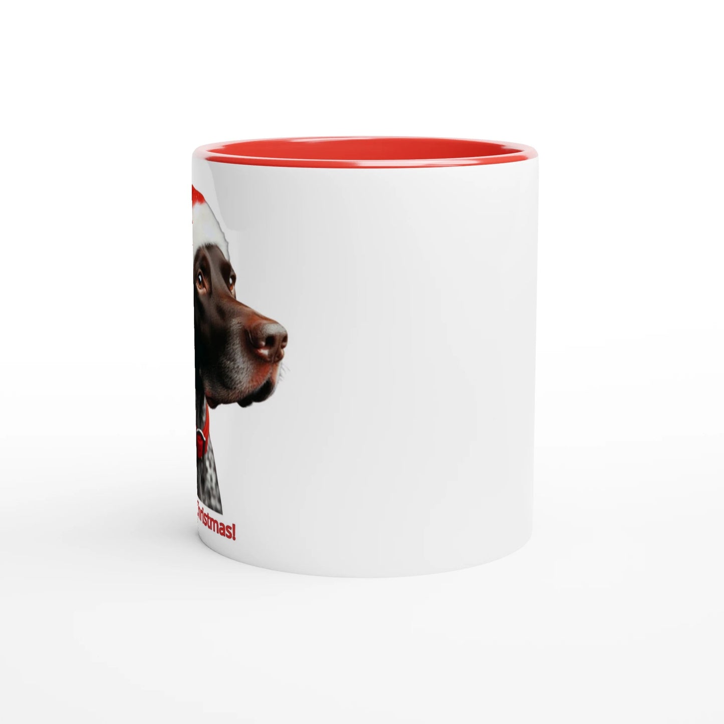 German Shorthaired Pointer Christmas Mug with Colour Inside - Petselfie
