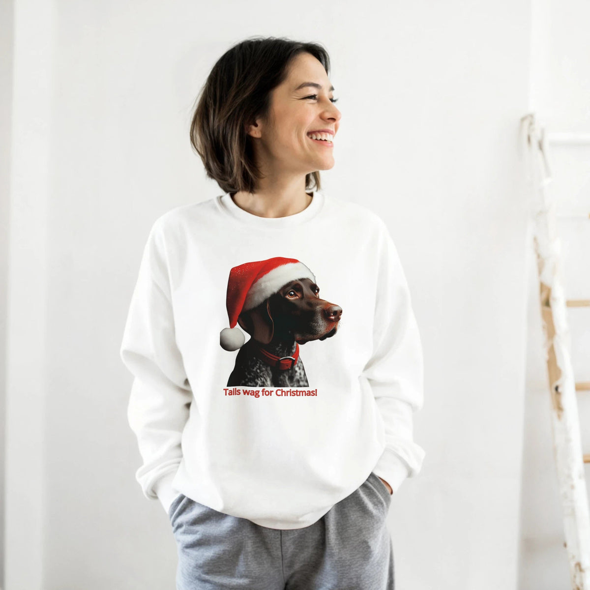 German Shorthaired Pointer Christmas Sweatshirt - Petselfie